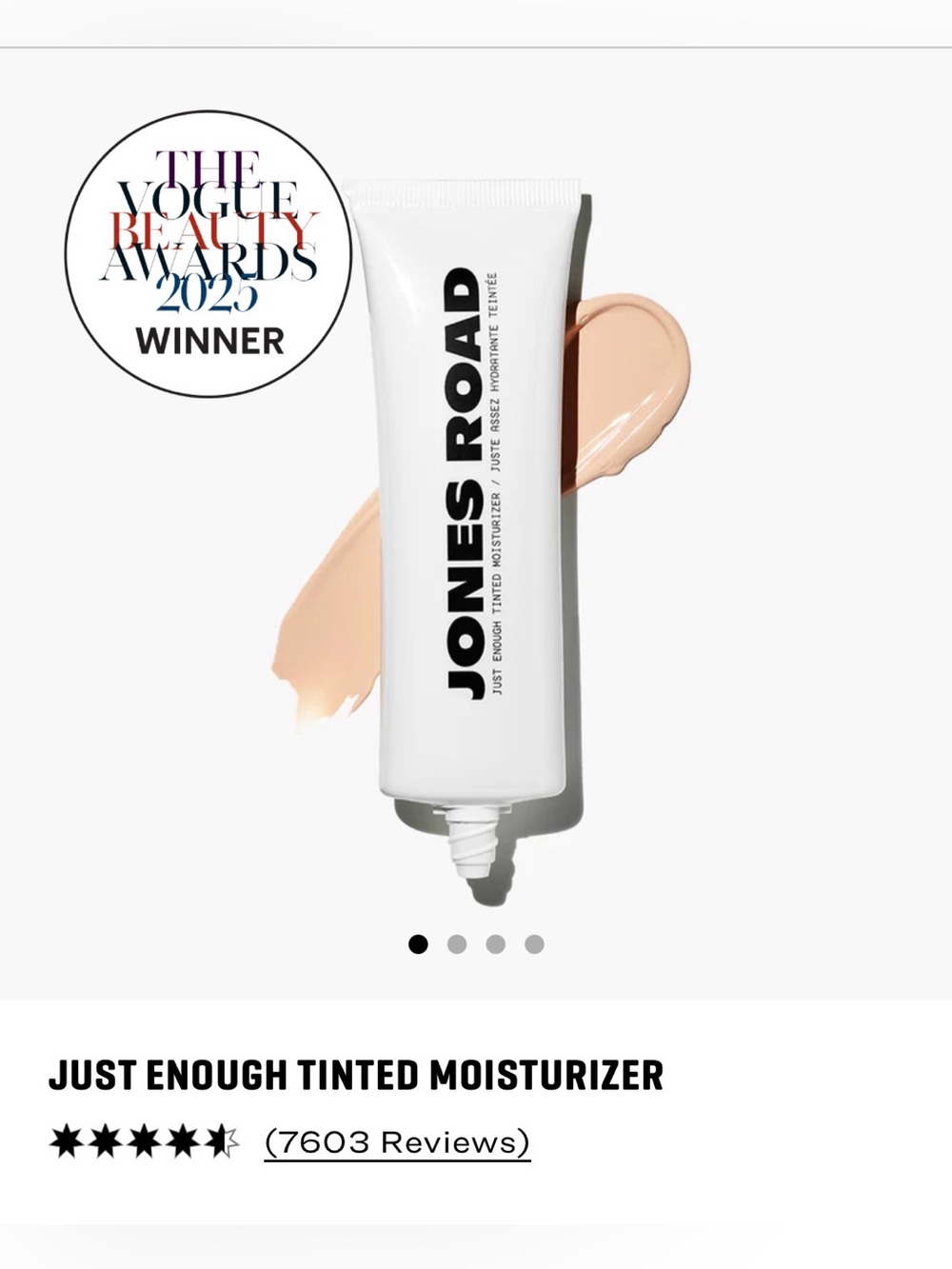 Jones Road Just Enough Tinted Moisturizer -  Beige